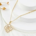thumbnail image 4 of Chicgrowth Flower Pendant Necklace, Luxury Jewelry Gift for Women, 4 of 5