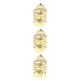 thumbnail image 1 of Guardoinrt Electroplated Metal Birdcage Shape Tea Light B- Candle Holder Gold Type E 3Set, 1 of 6