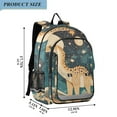 thumbnail image 2 of FORMRS Unisex School Backpack 17" Student Travel Bag with Laptop Compartment, Dinosaur at Night, 2 of 7