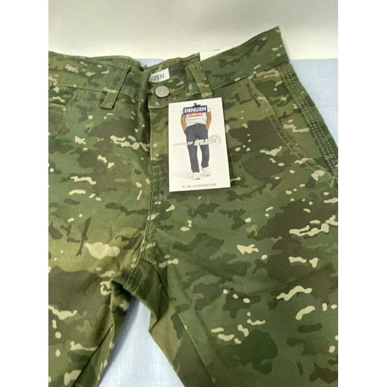 DENIZEN from Levi s Boys Slim Carpenter Jeans Olive Green 8