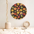 thumbnail image 5 of Kdxio Colorful Maple Leaves Bone China Decorative Plate Ceramic Decorative Plate for Home Office Wall Stand Decorative Plates for Home Bedroom-10in, 5 of 6
