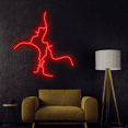 thumbnail image 4 of C-craft Abstract Line Family of Four Led Neon Sign Wall Art Living Room Bedroom Wall Decor, 4 of 5