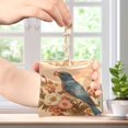 thumbnail image 4 of PU Leather Coin Purse Wallet Compact Water-Resistant Card Cases Money Organizers Bluebird on Elegant Branch, 4 of 7