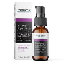 YEOUTH Anti Aging Serum for Face with Hyaluronic Acid, Ferulic Acid, Vitamin C and E 1oz