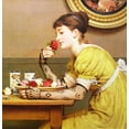 thumbnail image 2 of George Dunlop Leslie "Roses" 19th century Custom Framed Art Print Generic, 2 of 3