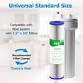 thumbnail image 3 of 5 Micron Water Filter 10 Inch 2.5 Inch, 10 Inch Whole House Sediment Pre-Filter Suitable for Well Water and Municipal Water, -35, 5-10, 1, 3--02, -25-1005, 6-Replace Filter Cartridge, 3 of 4