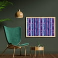 thumbnail image 2 of Modern Wall Art with Frame, Abstract Vertical Brushstroke Paint Stripes Uneven Hatch Ink Style, Printed Fabric Poster for Bathroom Living Room, 35" x 23", Pink Dark Purple Sky Blue, by Ambesonne, 2 of 2