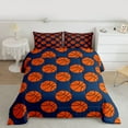 thumbnail image 2 of Homewish Basketball 3 Pieces Queen Comforter Set For Teens,Sport Theme Ultra Soft Bedding Sets,Ball Game Bedding Comforter Set,Luxury Bedroom Decor,Reversible, 2 of 8
