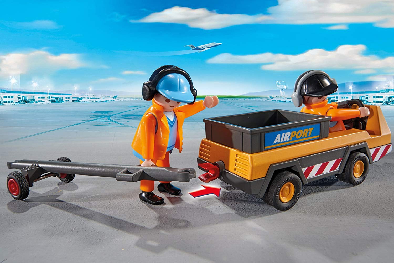 playmobil aircraft tug