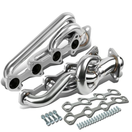 For 2000 to 2007 Durango / Dakota / Ram 1500 4.7L V8 Pair Stainless Steel Shorty Exhaust Header