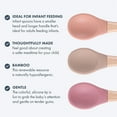 thumbnail image 2 of TuseyRxln bamboo Baby Feeding Spoons with Soft Curved Silicone Tips for Toddlers and Infants, 2 of 5