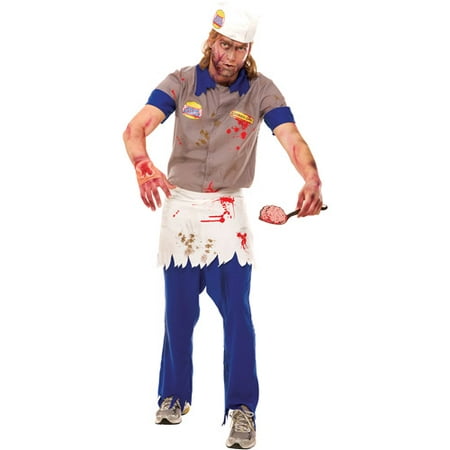 Zombie Zone Brain Burger Adult Halloween Costume