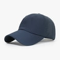 thumbnail image 2 of Solid Color Quick Dry Sun Baseball Cap for Men Women, Breathable Soft Top Sports Hat, Adjustable Lightweight Outdoor Cap Ideal for Jogging, Camping,and Summer Daily Activities, 2 of 3