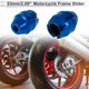 thumbnail image 2 of Protector de guardabarros de aleación de aluminio de 16mm para slider de marco de motocicleta, protección contra choques, 53mm 63mm, azul, 2 Pcs, 2 of 7