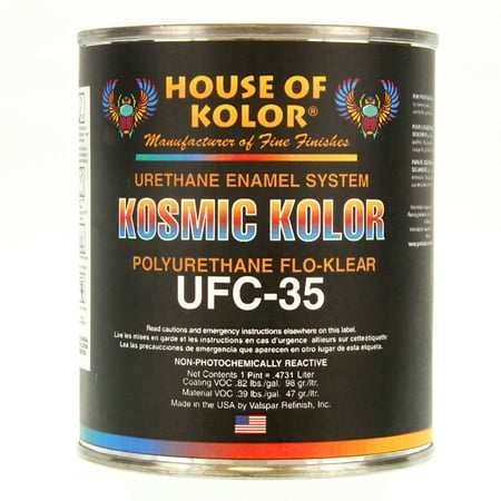 - 1 PINT KOSMIC ACRYLIC URETHANE FLO-KLEAR House of Kolor HOK Topcoat Clear