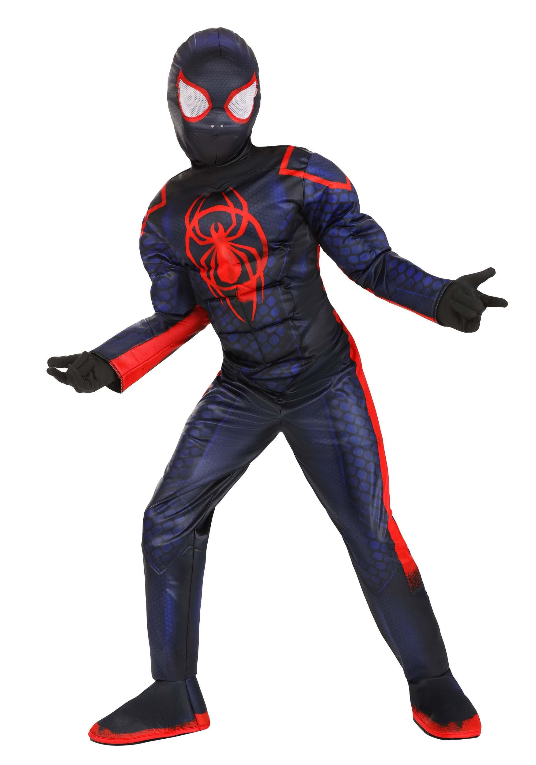 Boys' Marvel Miles Morales Spider-Man Qualux Costume by Jazwares - Size ...