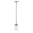 thumbnail image 5 of 1 Light Mini Pendant, Clear, Glass Shade, Brushed Nickel Frame, 5 of 6