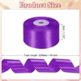thumbnail image 2 of Uxcell Satin Ribbon (24 Yards, 1-1/2" Wide, Purple) Single Face Solid Fabric Ribbon, Suit for Craft/DIY/Gift Wrapping/Hair Bows/Floral Bouquets/Wedding/Birthday/Party Decoration, 2 of 7