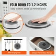 thumbnail image 6 of VEVOR 2PCS Microwave Splatter Covers, 10.4" Collapsible Microwave Lid for Food, 300°F Heat-Resistant PP Splatter Guard for Plate Dish, Multi-Use Kitchen Colander Gadget for Washing Fruits Vegetables, 6 of 9