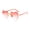 Wine, variant on Pink Heart-Shaped Rimless Sunglasses - Gradient Lens UV Protection Lightweight Eyewear for Beach, Picnic & Outdoor Fashion