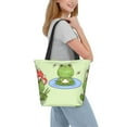 thumbnail image 2 of Uemuo Frog Amanita Mushroom Print Tote Bags for Women,Large Capacity Corduroy Bag,Reusable Grocery Shoulder Bag,Beach Tote with Zipper Closure, Daily Essentials, 2 of 7