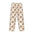 thumbnail image 3 of Lsque Wooden Barrels With Honey Print Men's Pajama Pants, Lounge Pant - Comfortable Home Wear,Elastic Waistband, Stylish Design-Medium, 3 of 9