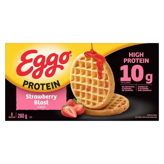 Kellogg’s Eggo Protein Strawberry Blast Waffles, 280g