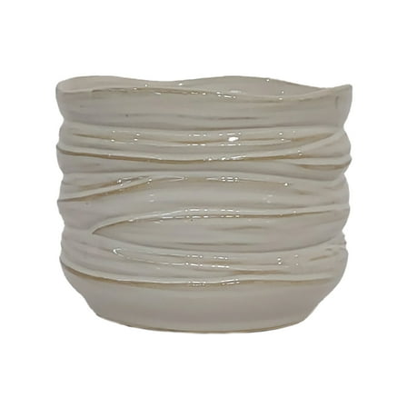 Cleome Artisan Pot - 5" x 4" - Alabaster