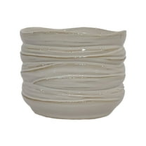 Cleome Artisan Pot - 5" x 4" - Alabaster