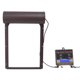 thumbnail image 3 of Puerta automática para gallinero, abridor de puerta programable de aluminio para gallinero con temporizador, sensor de luz, control remoto, 3 modos, color marrón, 3 of 12