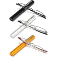 thumbnail image 1 of 3 Pairs Slim Mini Metal Reading Glasses Compact Lightweight Portable Readers With Glasses Case For Reading Case, 1 of 5