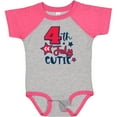 thumbnail image 3 of Inktastic 4th of July Cutie with Stars Boys or Girls Baby Bodysuit, 3 of 5