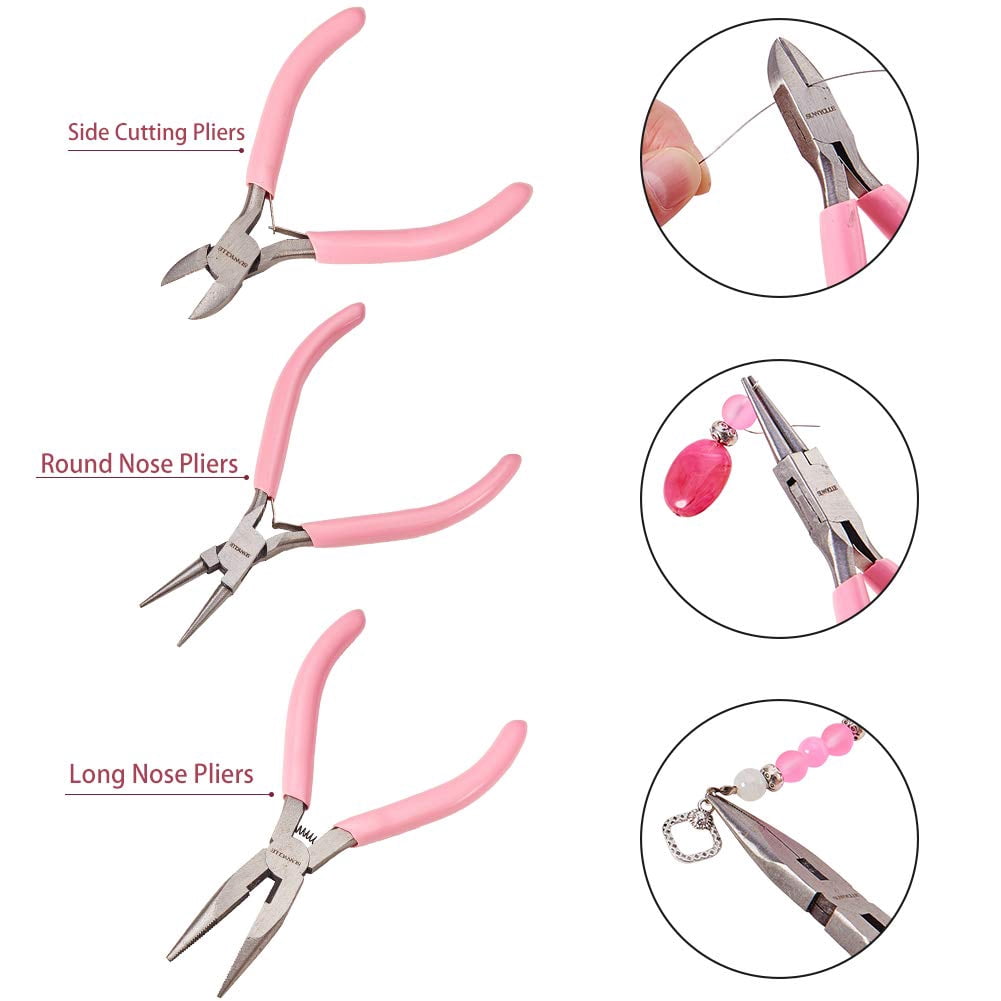 27-Piece Jewelry Making Tool Kit – Includes Chain-Nose & Round-Nose Pliers, Wire Cutters, Needle Files, Ring Sizer Gauge (US Sizes), Rubber Mallet, Mandrel & Measuring Tools