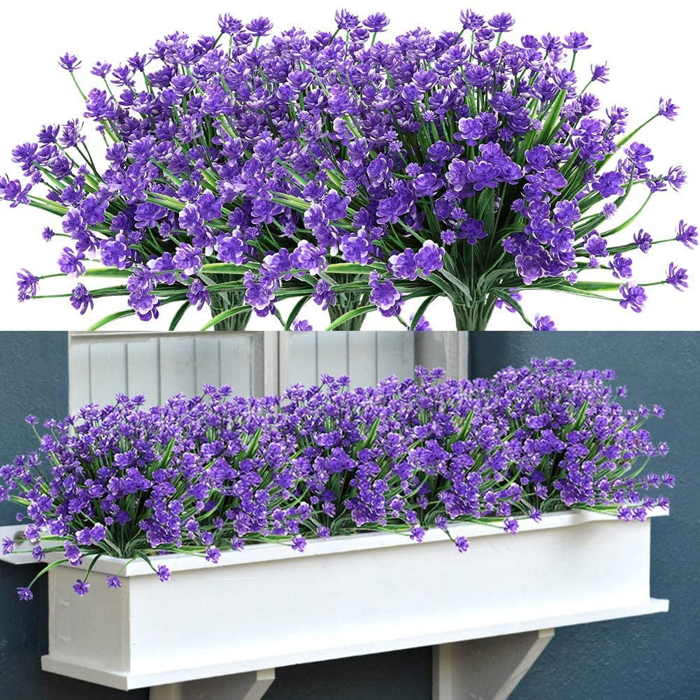 10pcs Artificial Camellia Flowers for Outside, UV Resistant Faux