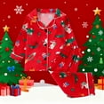 thumbnail image 4 of Cowsor 2 Piece Pajamas Set Kids Sleepwear Cartoon Printed Nightwear Cotton Long Sleeve Shirt Pants Sets, 4 of 4