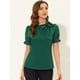 thumbnail image 2 of Top Elegante De BluDe ManCorDe OficiDe Las Camisas Del Cuello De PajariDe Las Mujeres Verde Oscuro XL, 2 of 5
