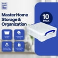 thumbnail image 2 of Really Useful Box 8.1L Plastic Storage Container with Clip Lock Handle (10 Pack), 2 of 9