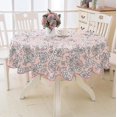 thumbnail image 1 of Nappe Ronde en Vinyle Dentelle Imperméable Nappe en Plastique Pvc, 1 of 1