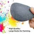 thumbnail image 3 of 10 Pcs Rocks for Painting,Tutuviw 1.2-2in Flat DIY Painting Rocks,Large Smooth Rocks for Garden Decorative,Natural Rocks to Paint for Arts DIY Crafts Kids Painters Kindness Rocks for Painting, 3 of 7