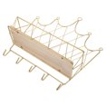 thumbnail image 1 of unbranded 1Ud Estante Decorativo De Pared En Hierro Dorado Con Gancho Para Almacenaje Y, 1 of 6