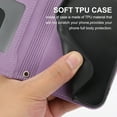 thumbnail image 4 of Nalacover for Samsung Galaxy A54 5G Wallet Case,Luxury Premium PU Leather and Soft TPU Shockproof Magnetic Closure Zipper Flip Kickstand Card Slots with Detachable Wrist Strap Phone Cover.Purple, 4 of 6