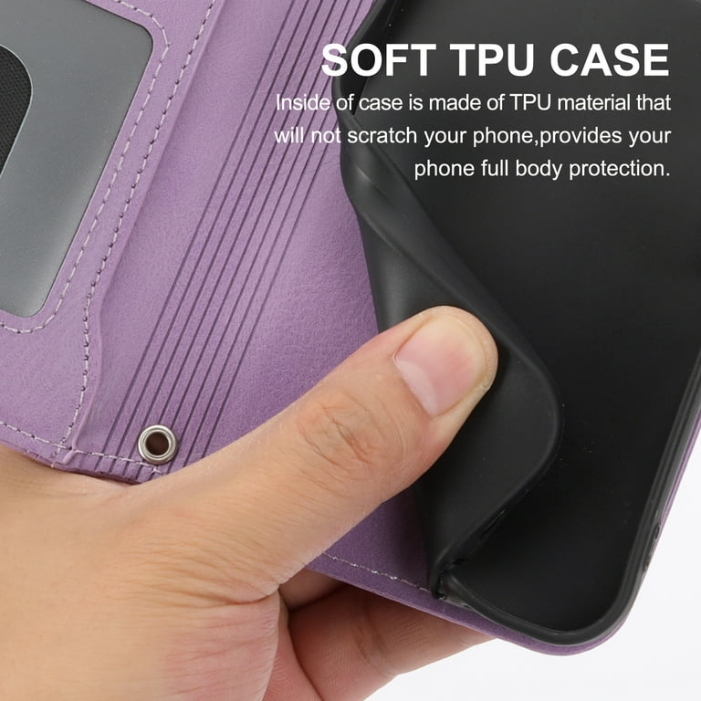 Purse Cover for Samsung Galaxy S21 Ultra 6.8-Inch, Zipper Design