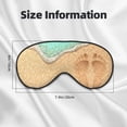 thumbnail image 5 of Goofa Beach Footprint Printed Sleep Eye Mask for Men Women, Zero Eye Pressure Sleeping Mask, Light Blocking Night Blindfold, Soft Eye Shade Cover, 5 of 7