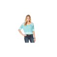 thumbnail image 1 of Camiseta Aeropostale adornada con tachuelas de fútbol para mujer verde grande, 1 of 2