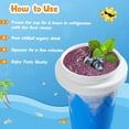 thumbnail image 2 of RELPOM Slushie Maker Cup, TIK TOK Magic Quick Frozen Smoothies Cups, Cooling Cup, Slushy Cups, Ice Cream Make, Cool Stuff Things Gadgets Funny Gifts for Kids (Blue), 2 of 10