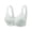 White, variant on Womens Front Closure Bras Wide Straps V Neck Support Molded Cup Everyday Bras Daily Casual Comfort Bras