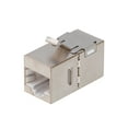 thumbnail image 5 of NavePoint CAT6A FTP Inline Keystone Coupler, RJ45 Female to RJ45 Female, 25 pack, Silver, 5 of 5