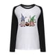 thumbnail image 4 of Sudaderas con capucha estampadas de manga larga informales para mujer a la moda de Pascua Fridja czfsfas988, 4 of 9