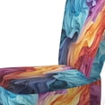 thumbnail image 4 of Designart "Chromatic Illusion Opt Art wall decor" Multi-Color Modern Upholstered Accent Chair - Modern Arm Chair For Bedroom, 4 of 7