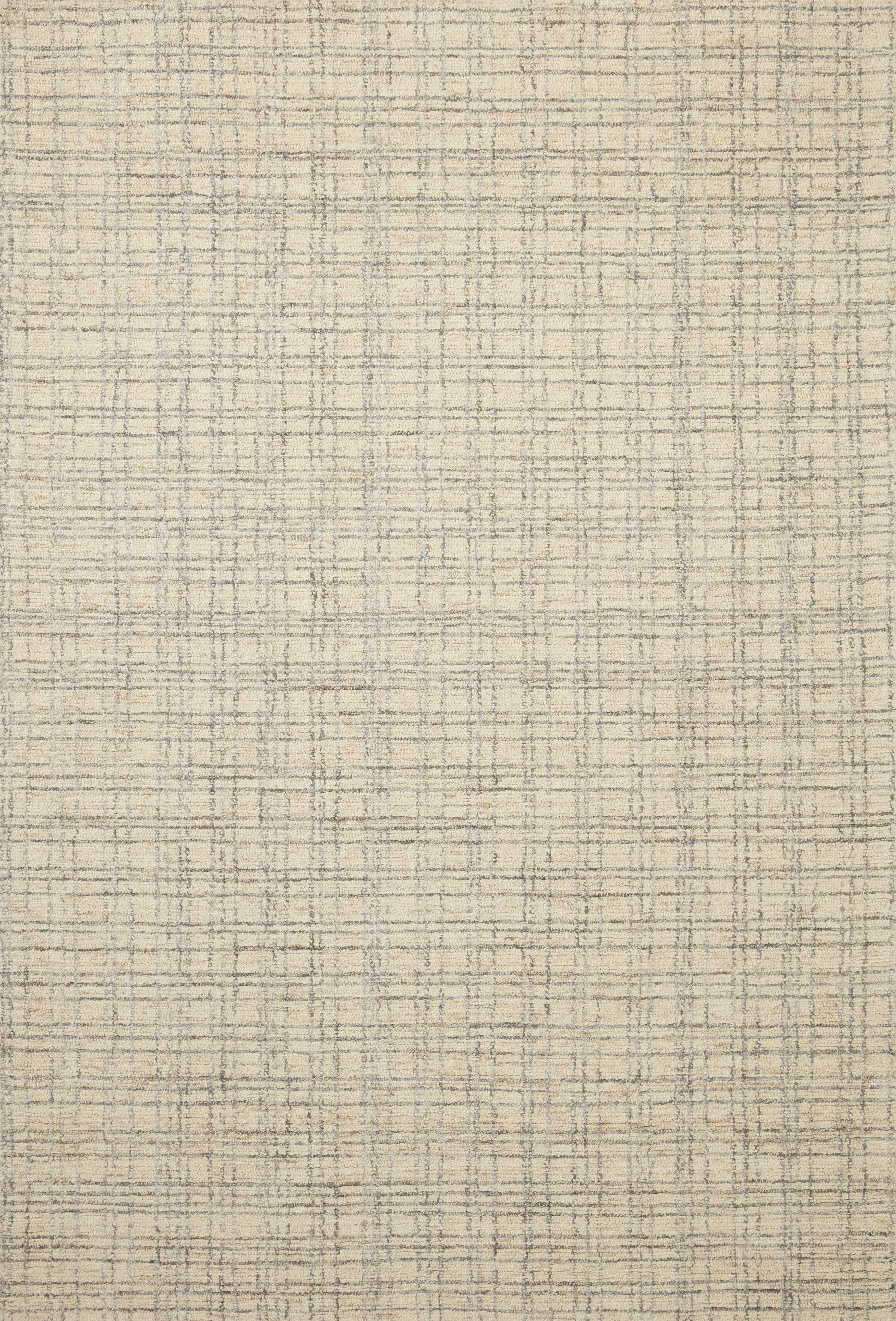 Chris Loves Julia x Loloi Polly Plaid Antique/Mist 2'-6" x 7'-6" Area Rug